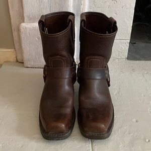 Frye short harness boots 8